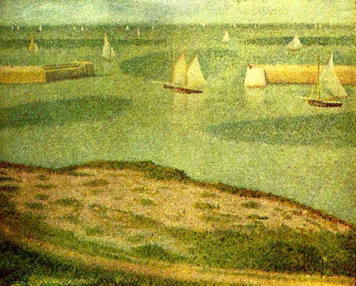Georges Seurat fiskeflottan utanfor port china oil painting image